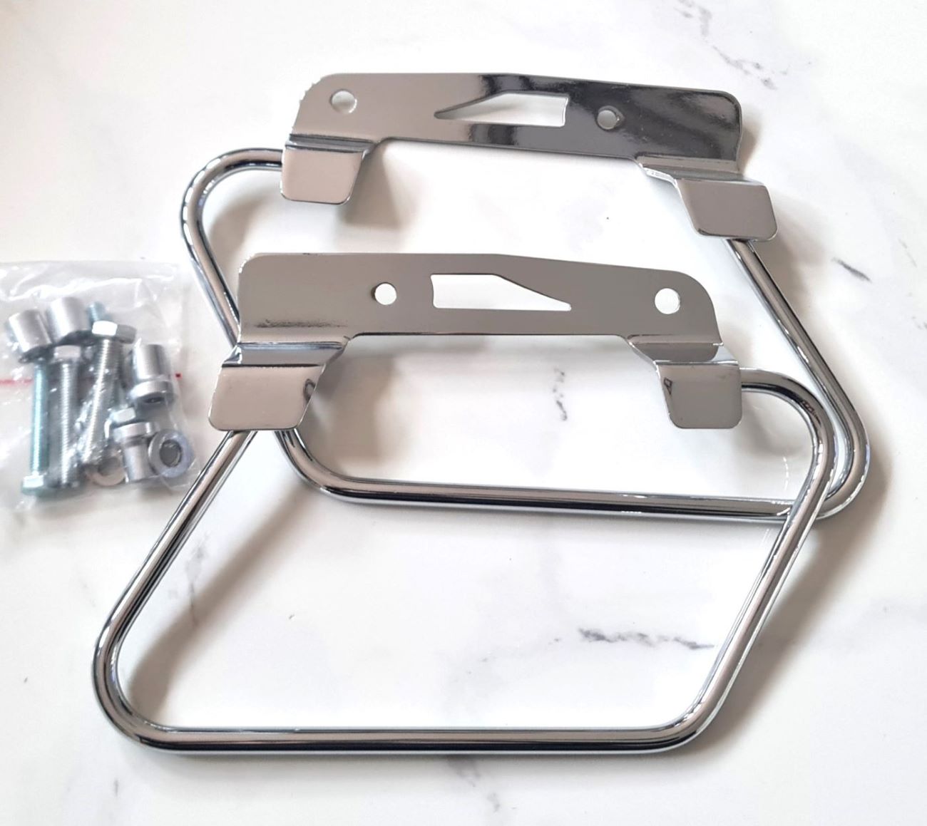 Motorcycle Saddlebag Support Kit for Honda VTX1800 Custom Bike, Mapam Italy
