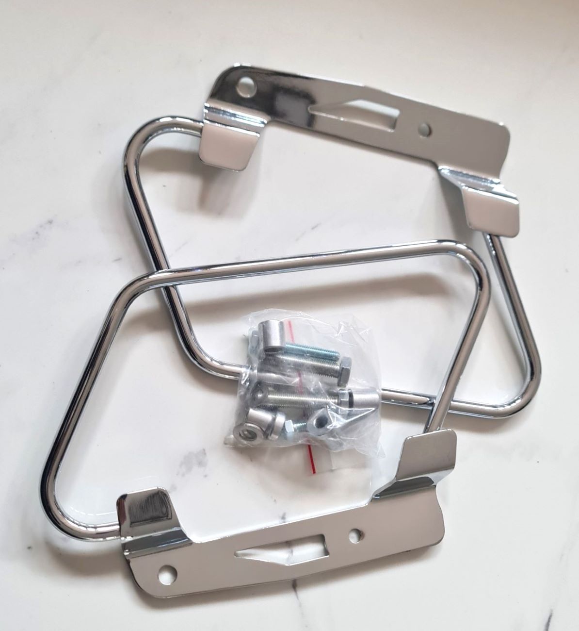 Motorcycle Saddlebag Support Kit for Honda VTX1800 Custom Bike, Mapam Italy