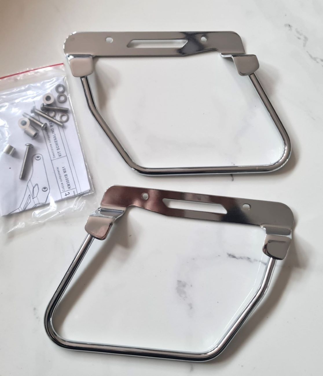 Saddlebags Support Kit for Suzuki VZ1600 and Kawasaki VN1500 MS (Mean Streak) Motorcycles Mapam Italy