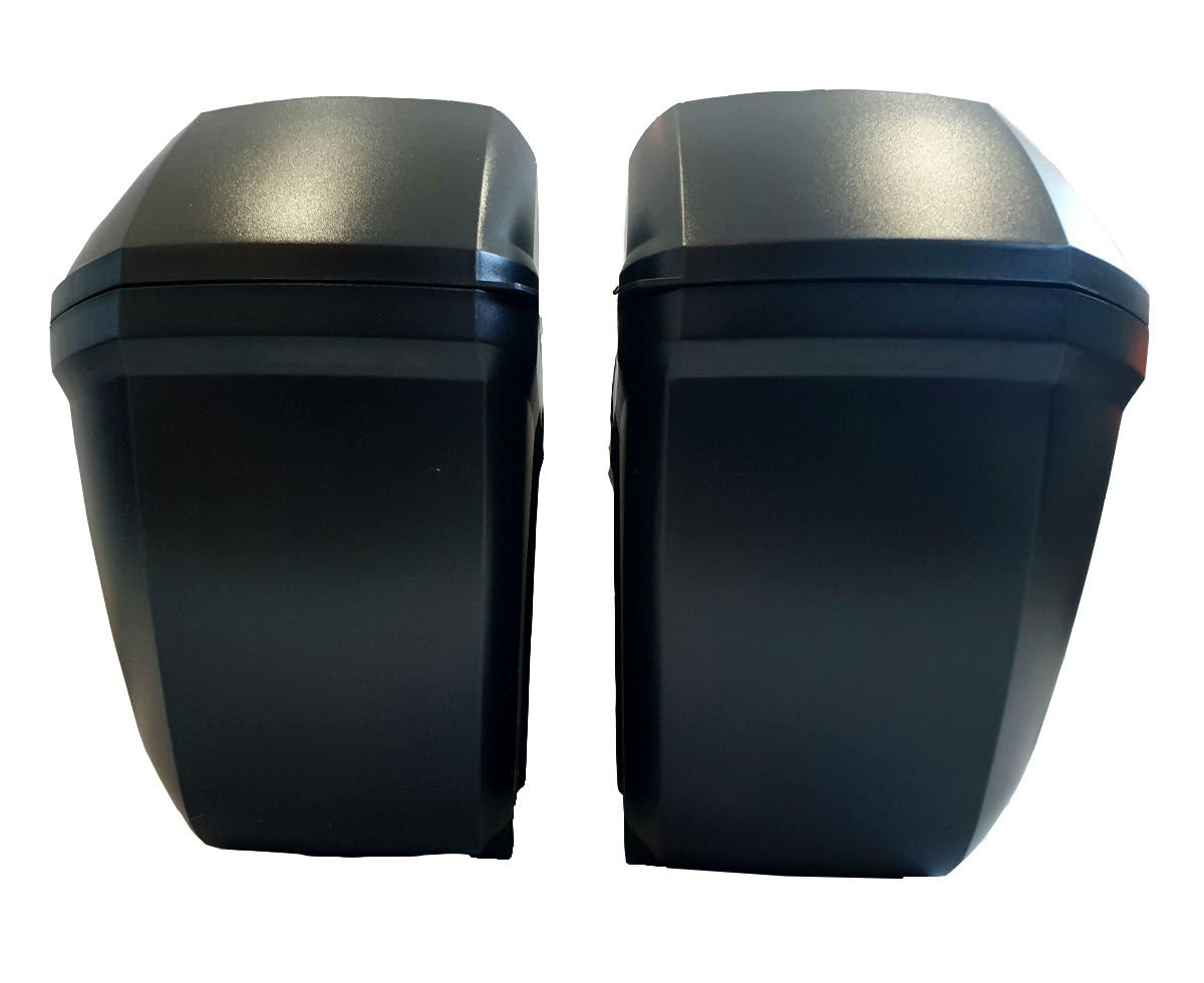 Motorcycle Hard Case Side Panniers LED light Quick Release Universal-Motorbike-2X 28L