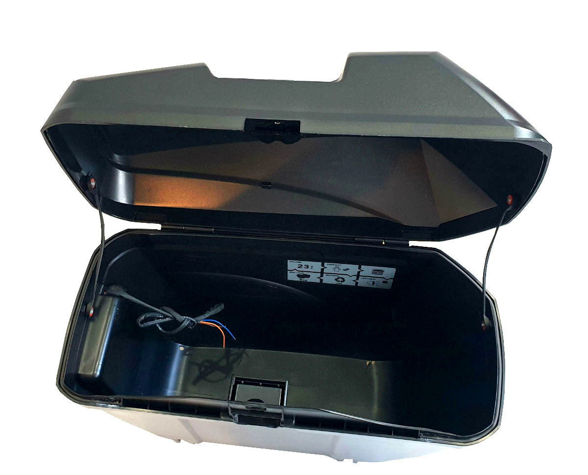 Motorcycle Hard Case Side Panniers LED light Quick Release Universal-Motorbike-2X 28L