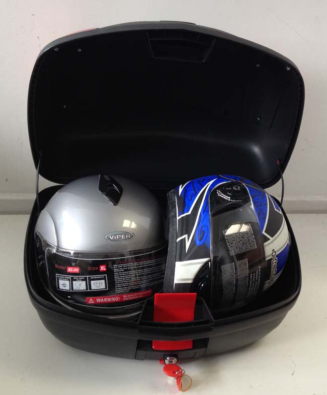 Universal Twin Helmet Motorcycle Topbox Case 0889