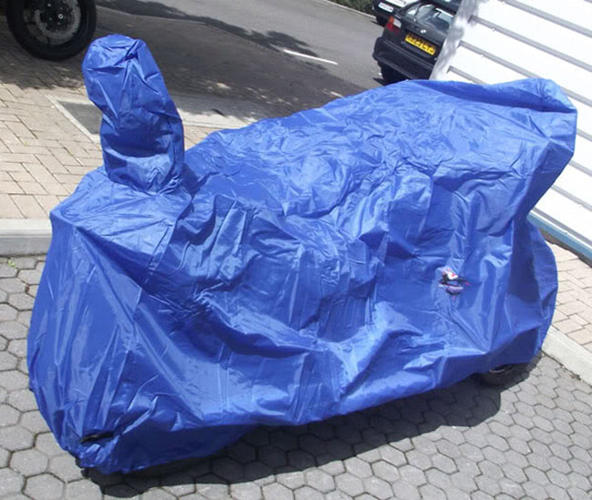 Universal Strong 190T Terylene Waterproof Cloth Motorbike cover for Big Cruiser Blue