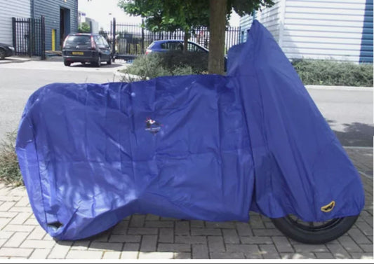 300D Oxford Cloth Motorcycle Cover, Fits Most Sport Bikes, Scooters, Mopeds, Small Quads Blue