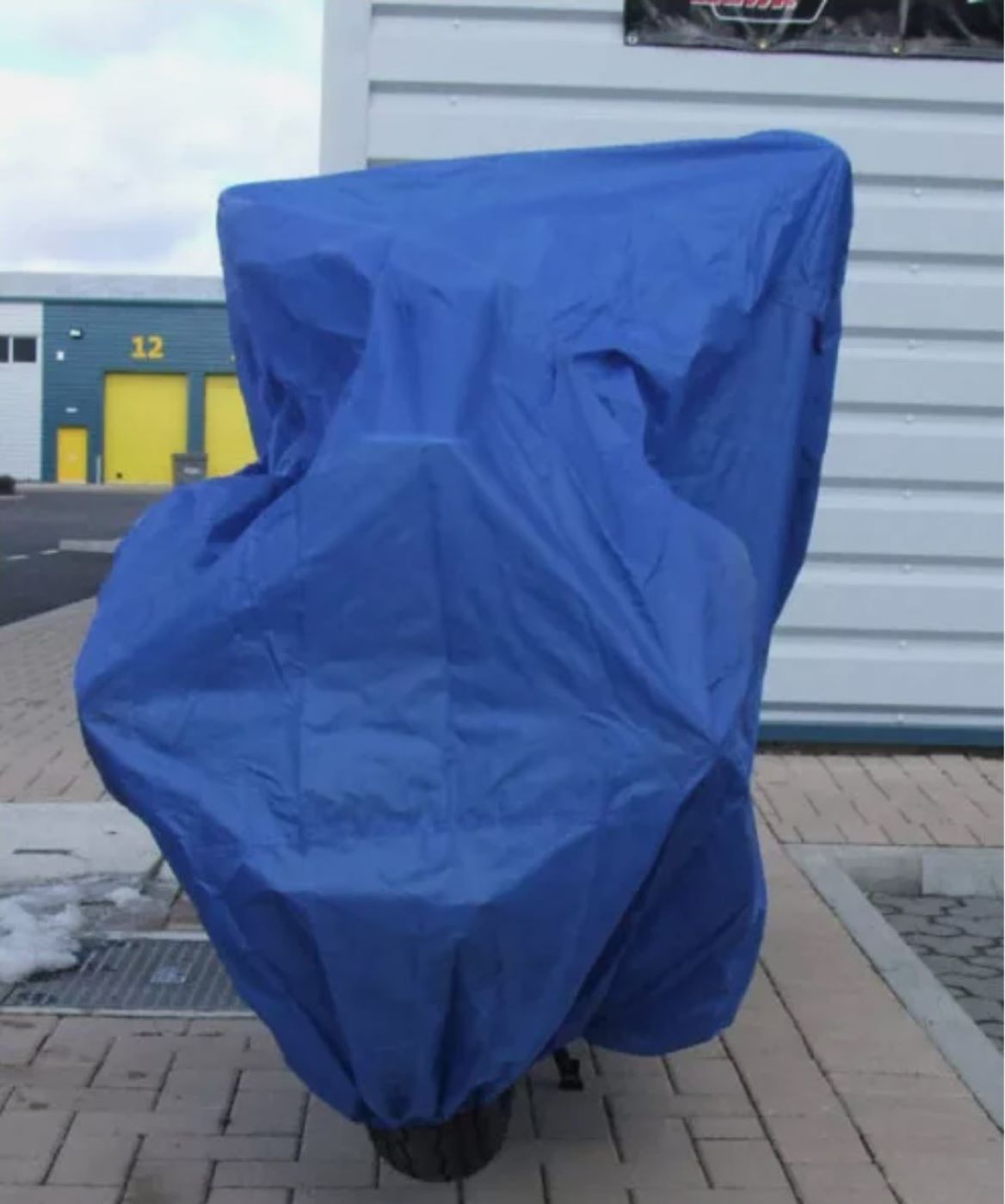 300D Oxford Cloth Motorcycle Cover, Fits Most Sport Bikes, Scooters, Mopeds, Small Quads Blue