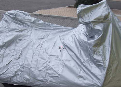 300D Oxford Cloth Motorcycle Cover, Fits Most Sport Bikes, Scooters, Mopeds, Small Quads Silver