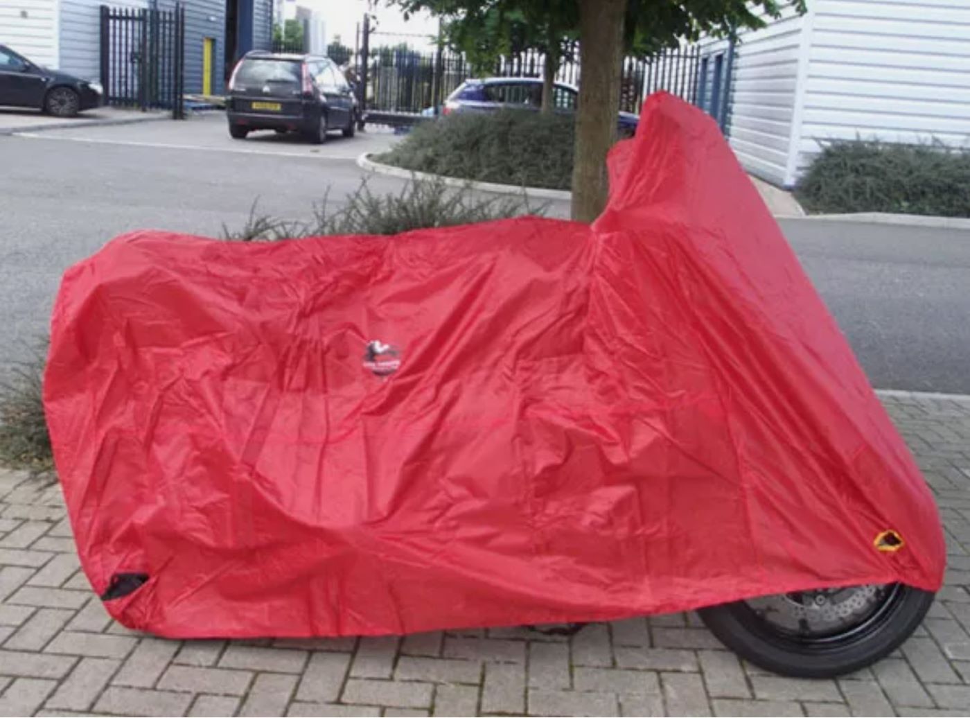 300D Oxford Cloth Motorcycle Cover, Fits Most Sport Bikes, Scooters, Mopeds, Small Quads Red