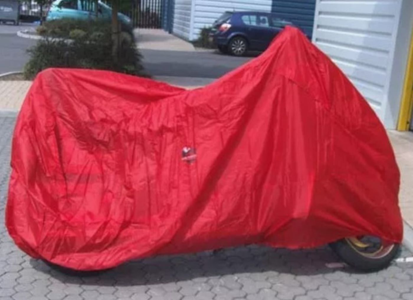 300D Oxford Cloth Motorcycle Cover, Fits Most Sport Bikes, Scooters, Mopeds, Small Quads Red