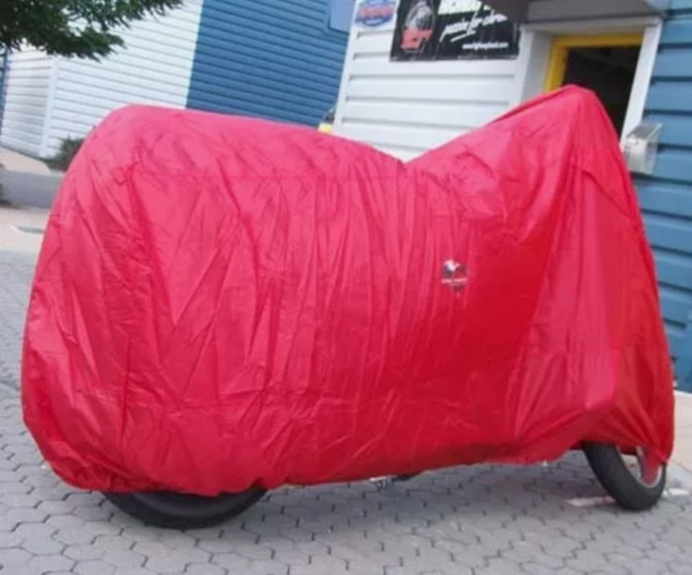 300D Oxford Cloth Motorcycle Cover, Fits Most Sport Bikes, Scooters, Mopeds, Small Quads Red