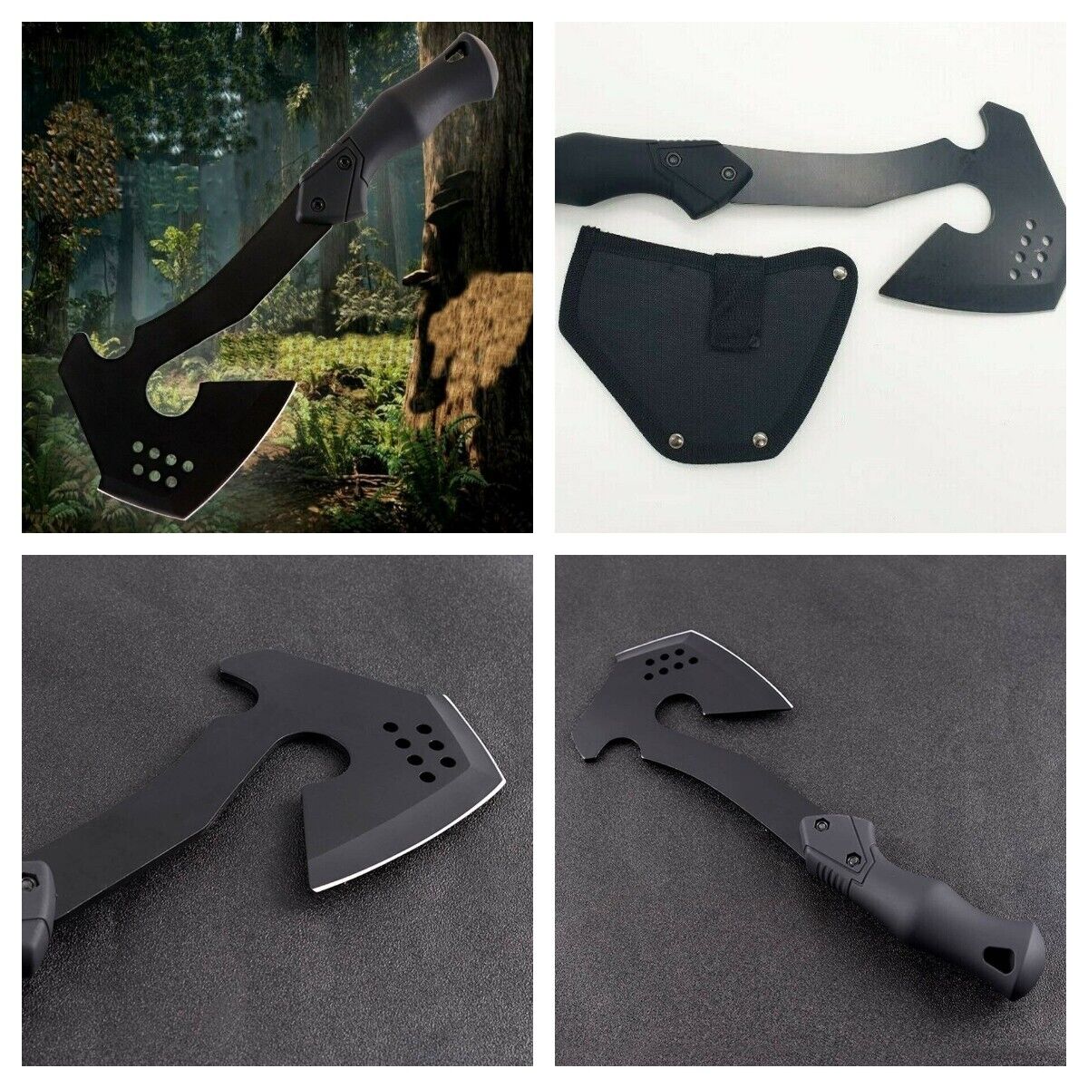 Ultimate Camping Survival Axe, Fishing, Fire, Trip Field Hand Tool Collectable A25N