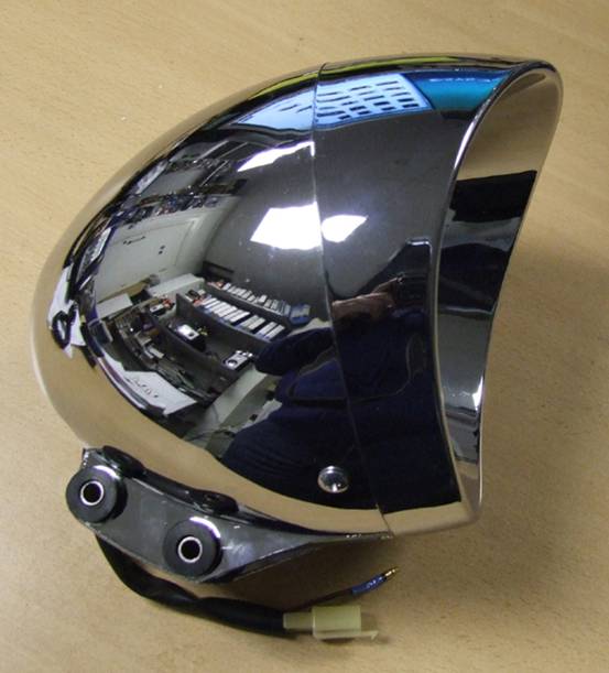 Motorcycle 7" Headlight, Classic Light for Custom Bikes-Choppers-Cruisers-12V-35Watt, Trikes