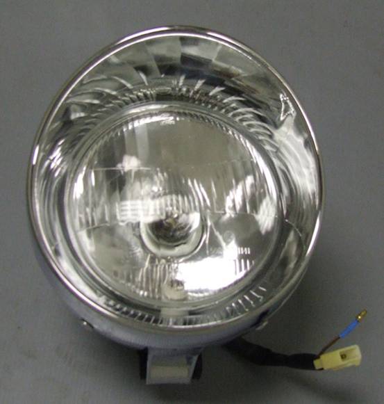 Motorcycle 7" Headlight, Classic Light for Custom Bikes-Choppers-Cruisers-12V-35Watt, Trikes