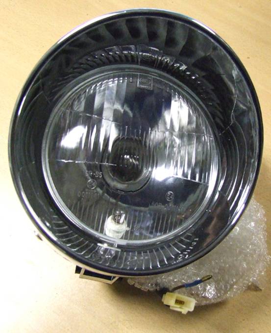 Motorcycle 7" Headlight, Classic Light for Custom Bikes-Choppers-Cruisers-12V-35Watt, Trikes