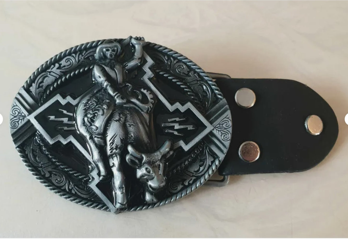 Bull Rider Rodeo Western Belt &amp; Buckle Rodeo Horse Riding Unisex Belt and Buckle