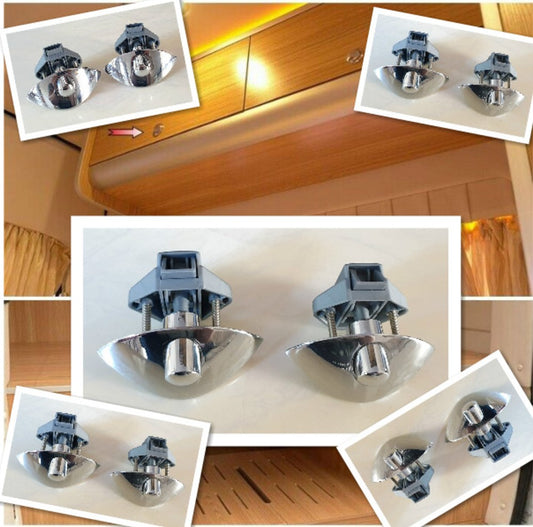 10X Push Button Catch Lock Cupboard Door Cabinet Latch Knob Boat, Caravan, Camper