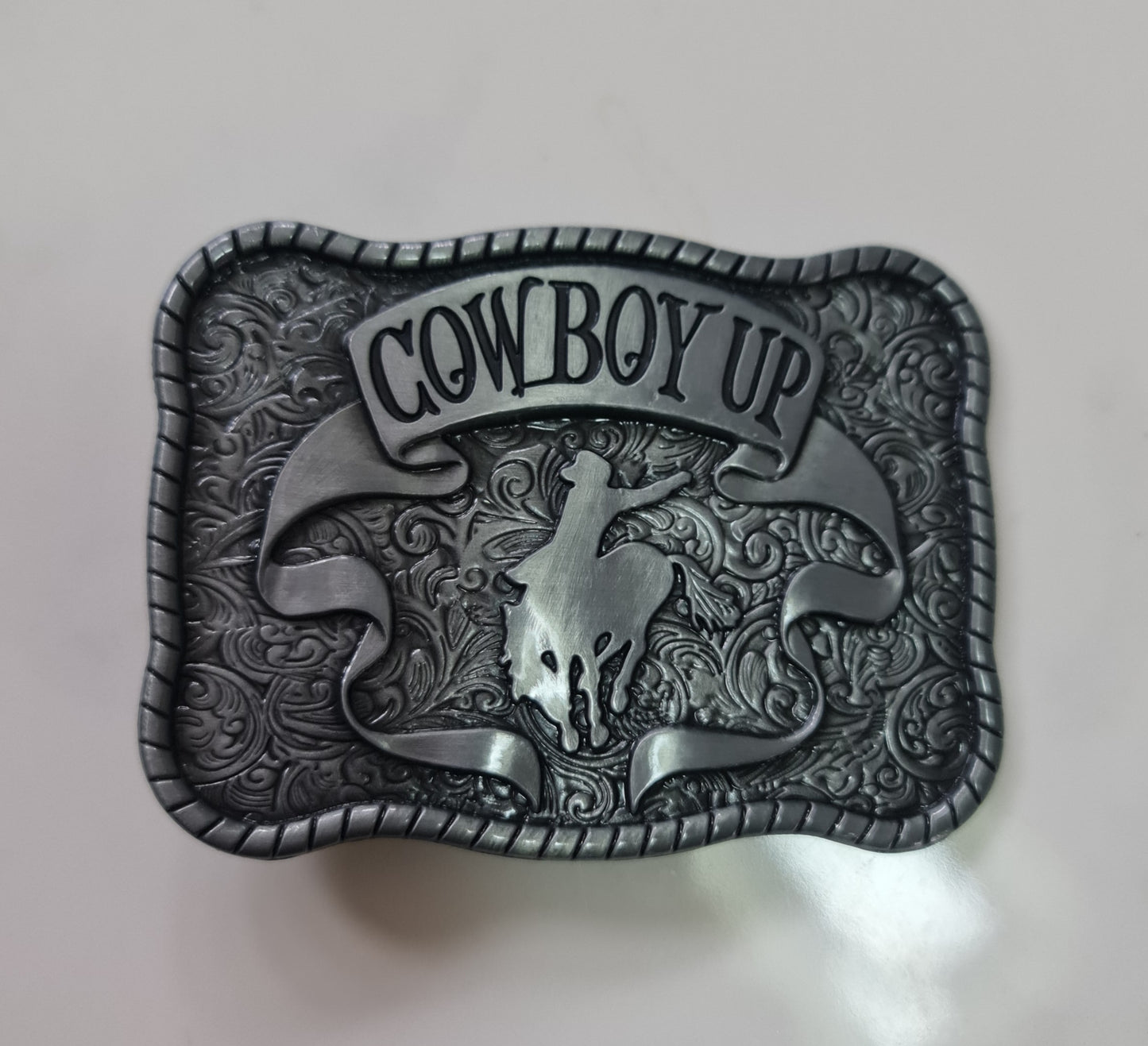 Cowboy Up Western Belt & Buckle Cowboy Rodeo Horse Rider Unisex Belt and Buckle