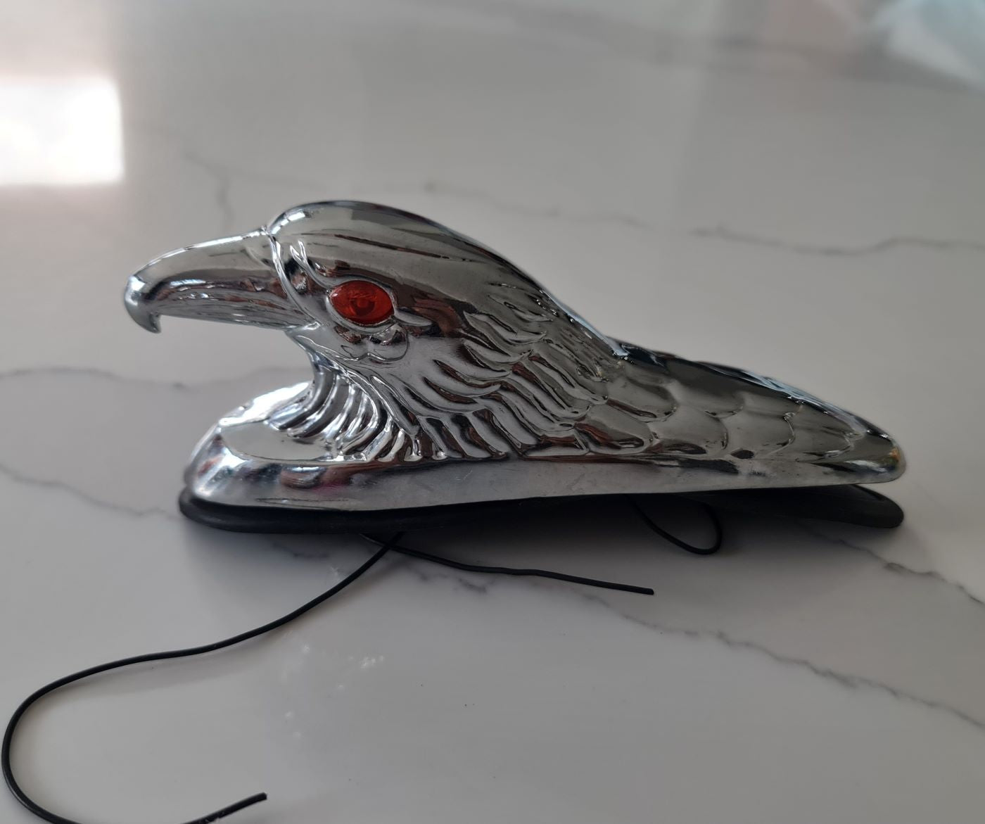 Alpha Eagle Head Fender Ornament with Light-Motorcycle, Custom-Bikes-Trikes