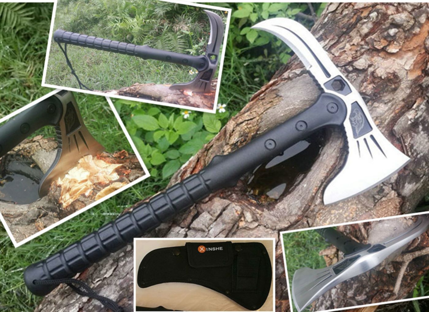 Ultimate Camping Survival Axe Fishing Field Trip Hand Tool DIY Collectable FB04