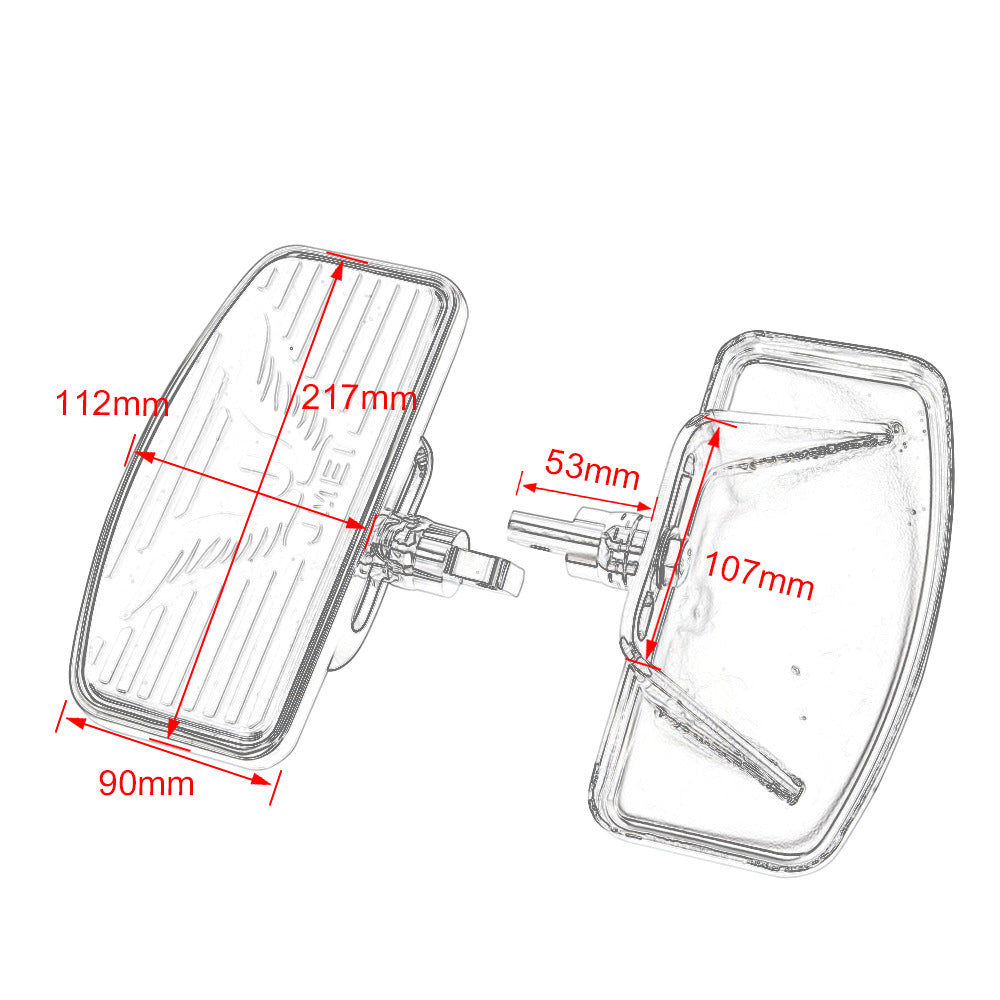 Motorcycle Universal Rider or Pillion Floorboards For Custom Bikes, Footpegs, Motorbike foot support