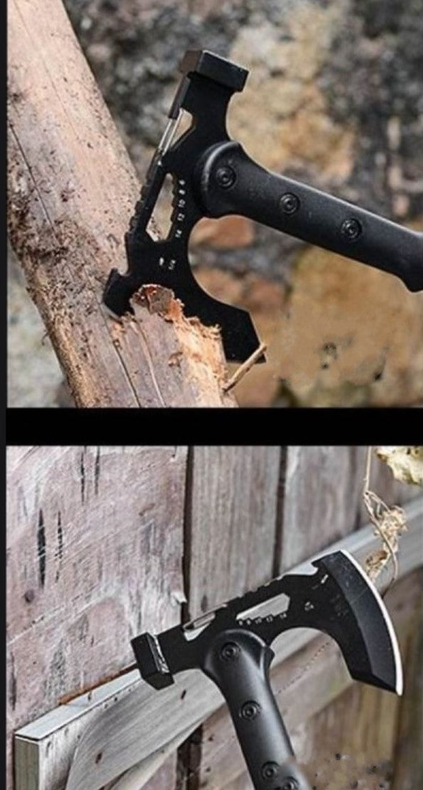 Multi Functional Survival Hammer Axe for Camping, Fishing, Outdoors