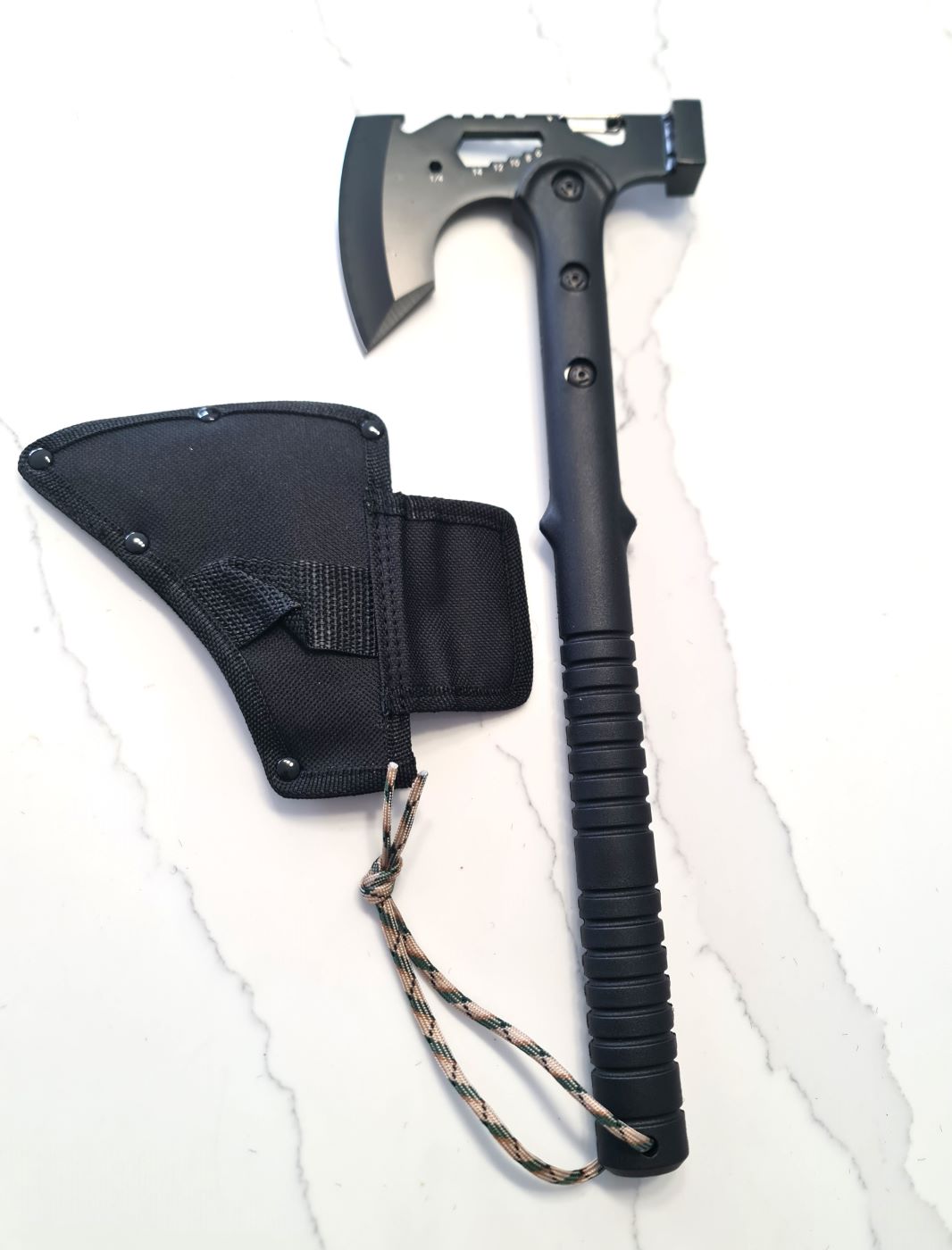 Multi Functional Survival Hammer Axe for Camping, Fishing, Outdoors