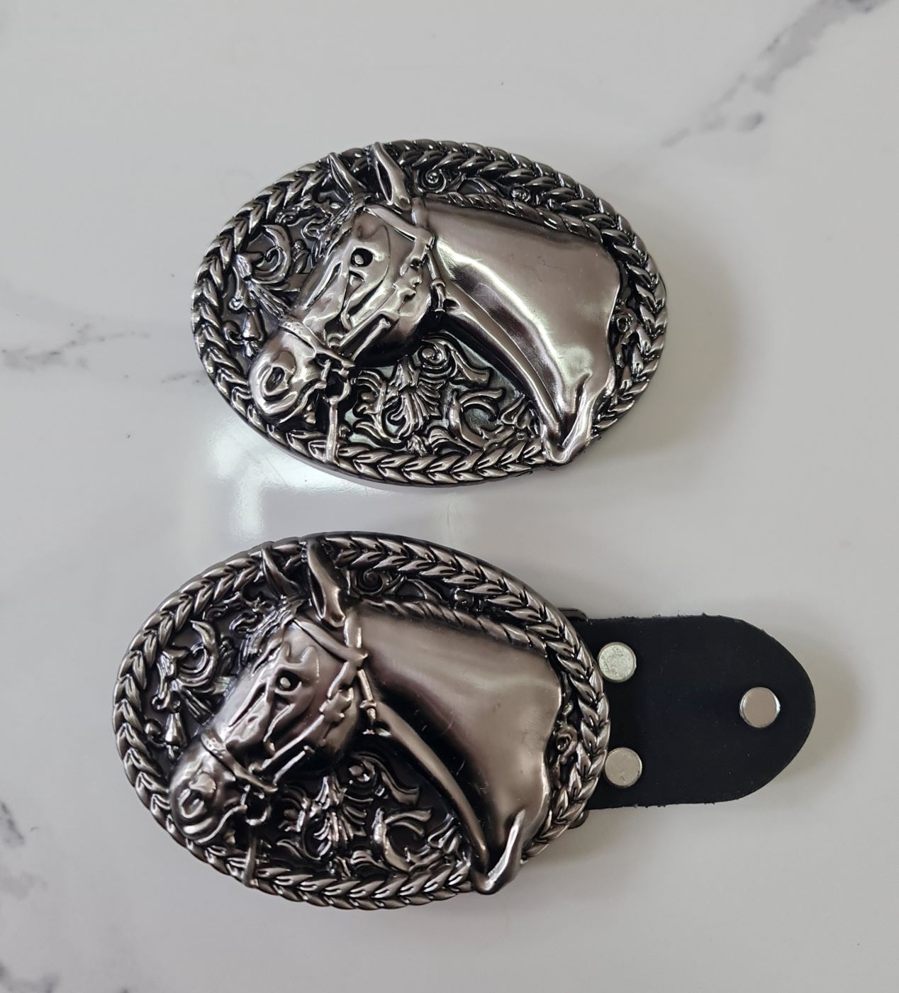 Horse Head Rodeo Western Belt and Buckle Rodeo Horse Riding Unisex Belt and Buckle