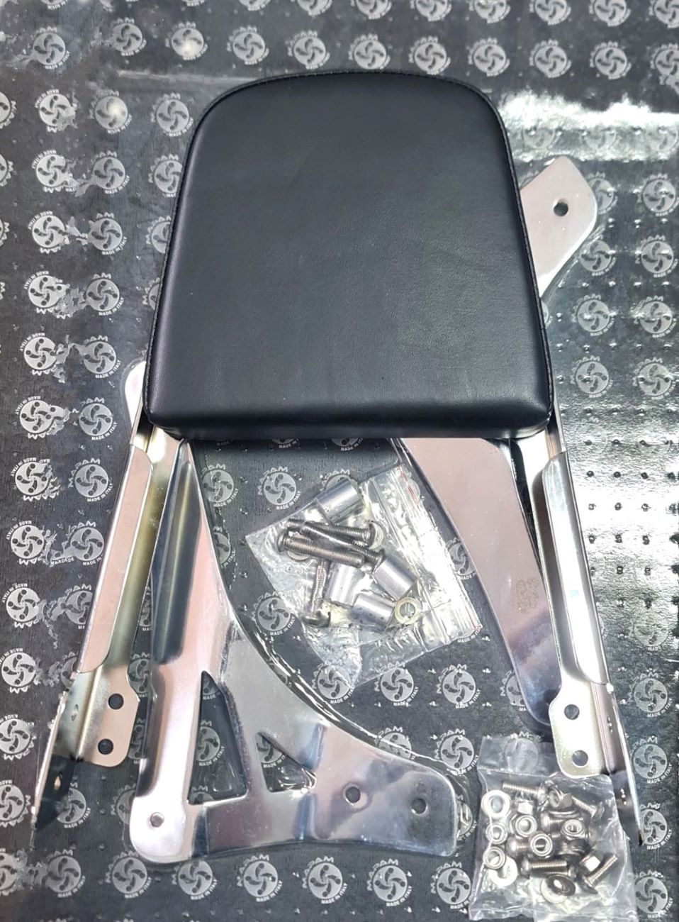 Kawasaki VN900 Classic Sissybars, 2006-Up, Motorcycle Pillion Backrest from Mapam Italy KM3001GLCPVN9