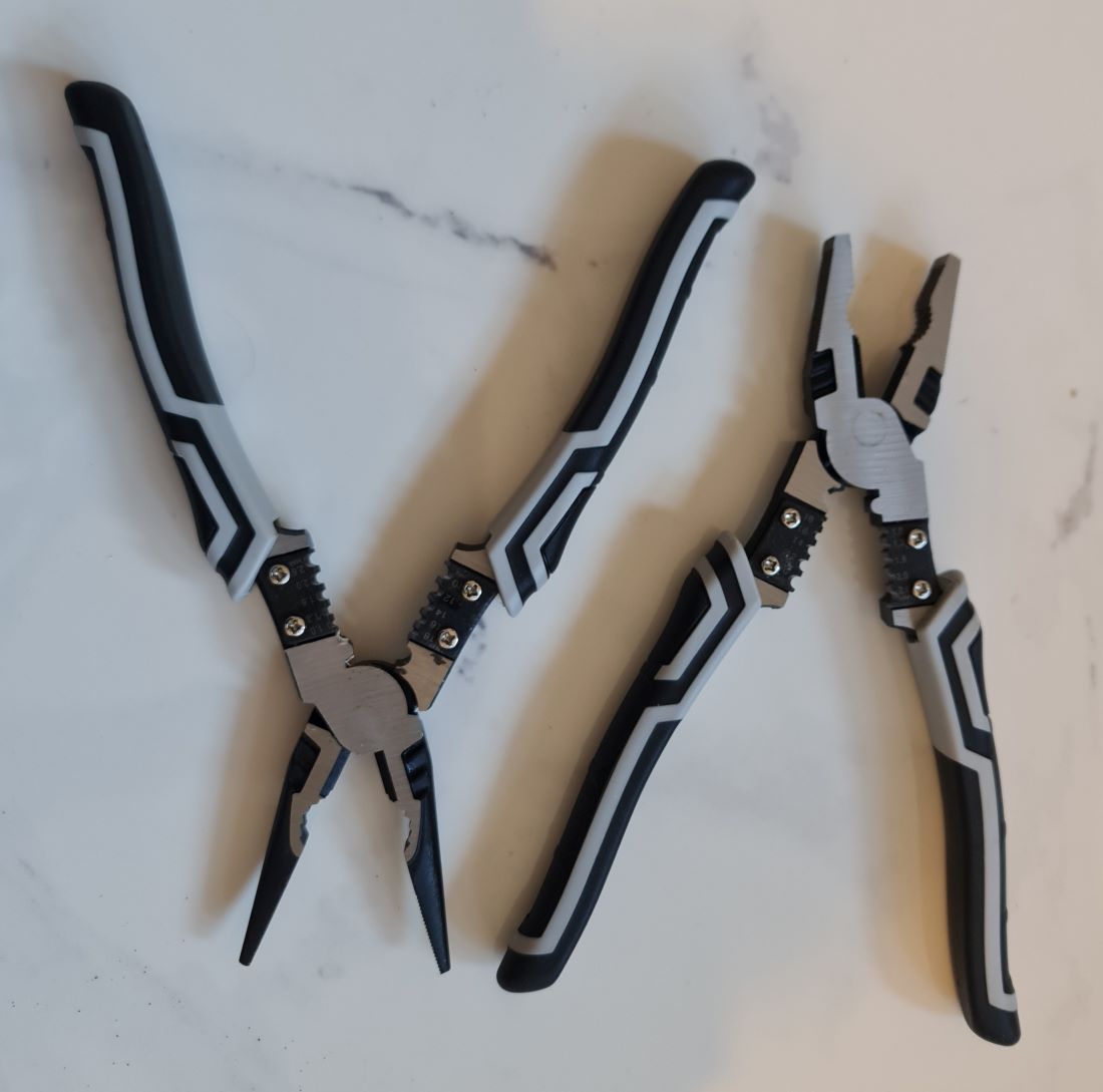 Multifunctional Diagonal Plier X 1, Needle Nose Pliers Electrician Wire Cutters Tool X 1 (2Pcs)