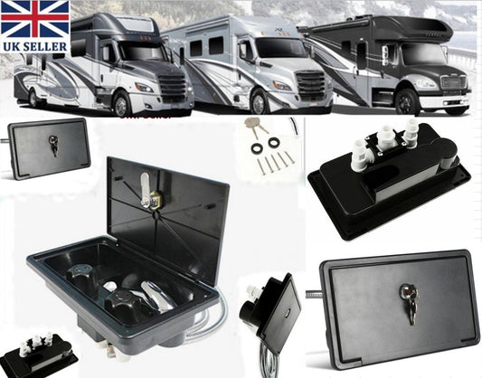 RV External Shower Kit Lockable Motorhome, Camper Van, Caravan, Boat Shower